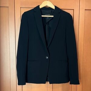 Banana Republic Black Viscose/Spandex Blazer Jacket